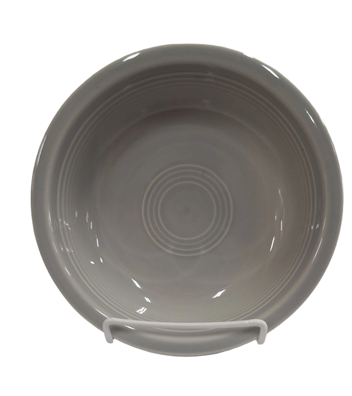 Fiesta Pearl Gray Classic Rim 6 7/8 inch Medium bowl Height 1 7/8 inch holds 19 oz