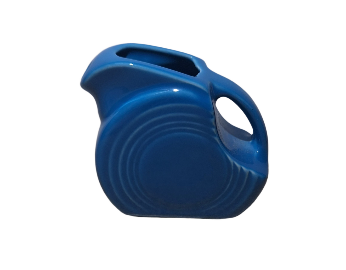 Fiesta Peacock Mini Disk Pitcher Holds 5 oz