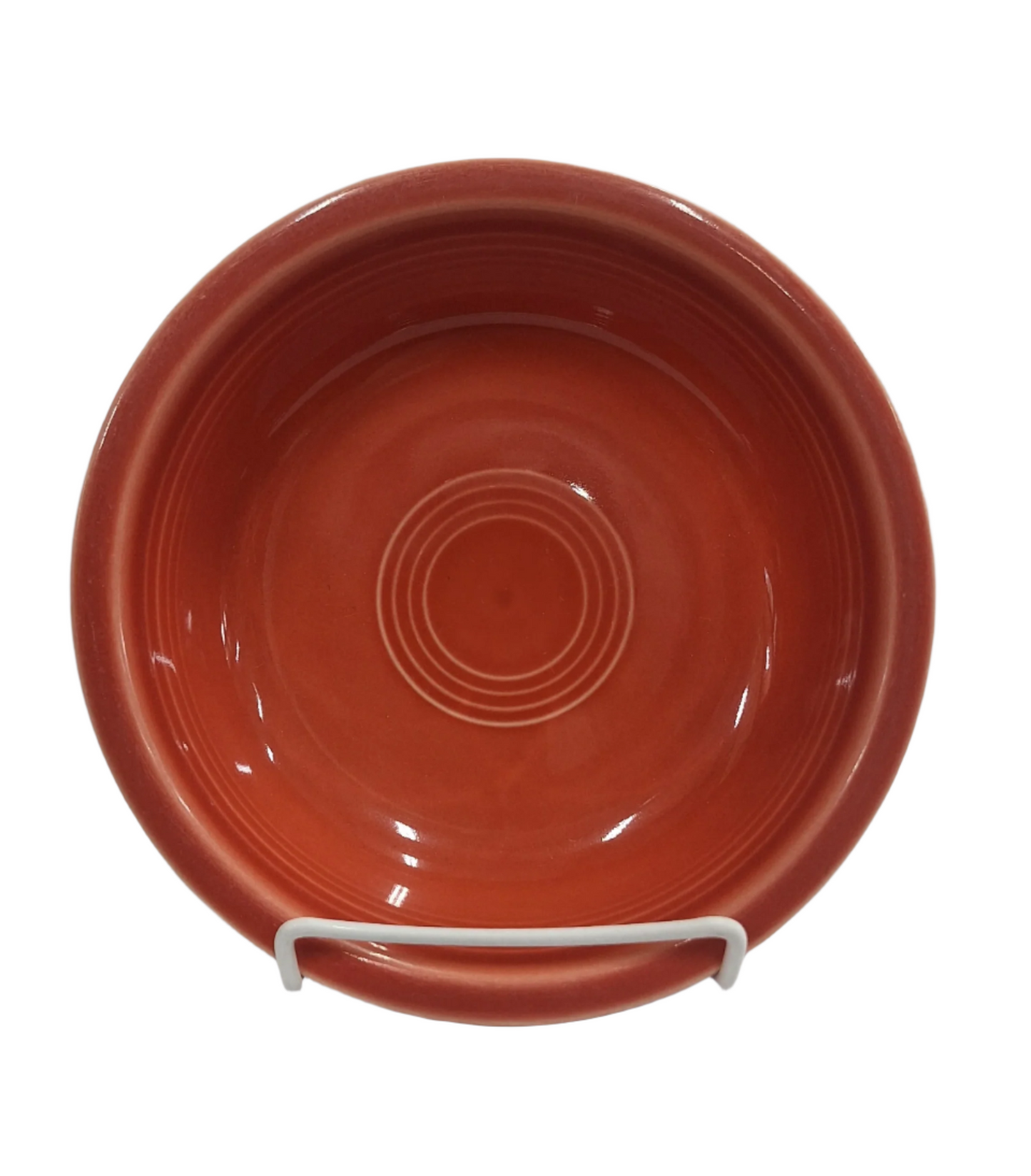 Fiesta Persimmon Classic Rim 6 7/8 inch Medium bowl Height 1 7/8 inch holds 19 oz