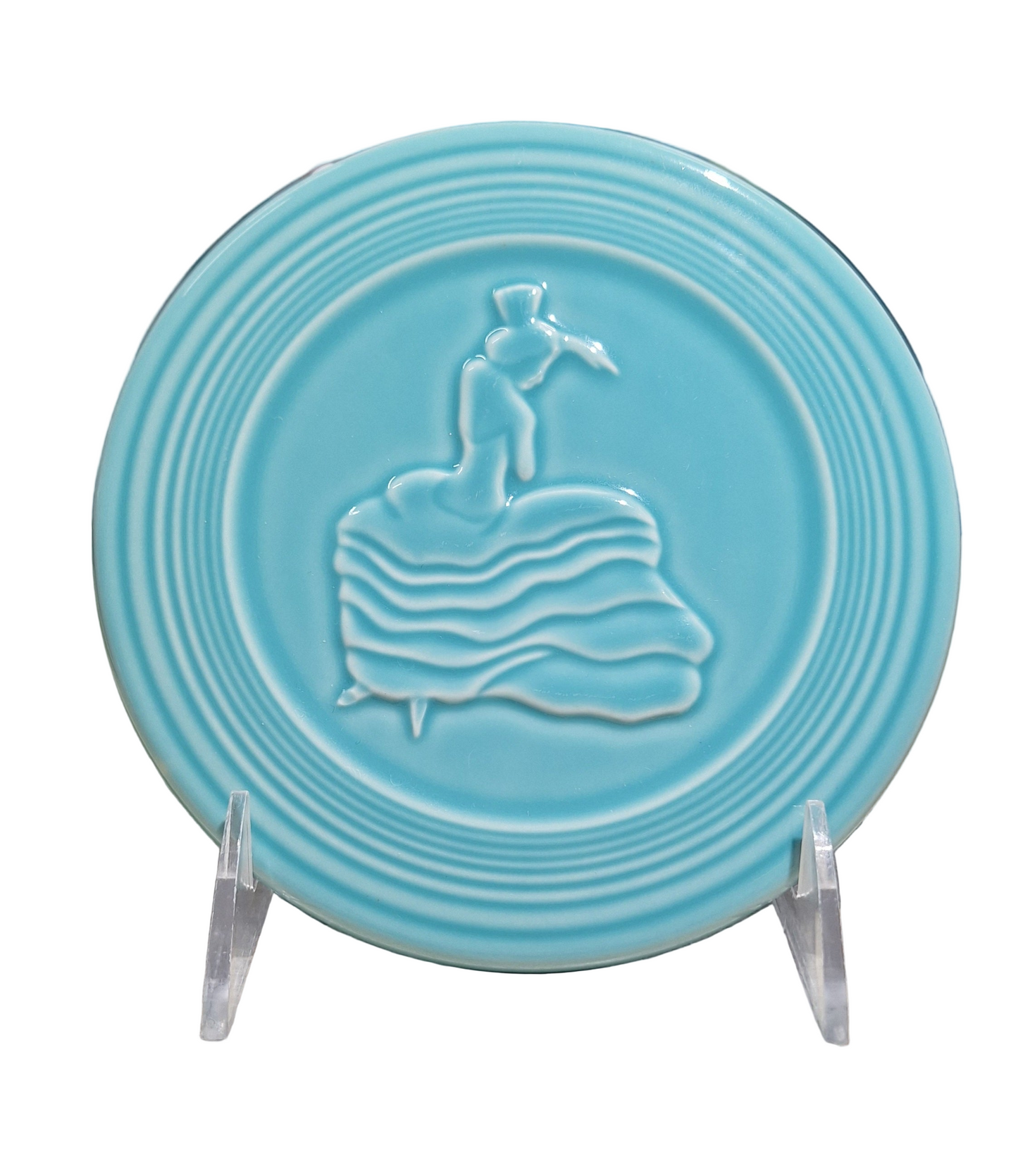Fiesta Turquoise 6 in Dancing Lady Trivet