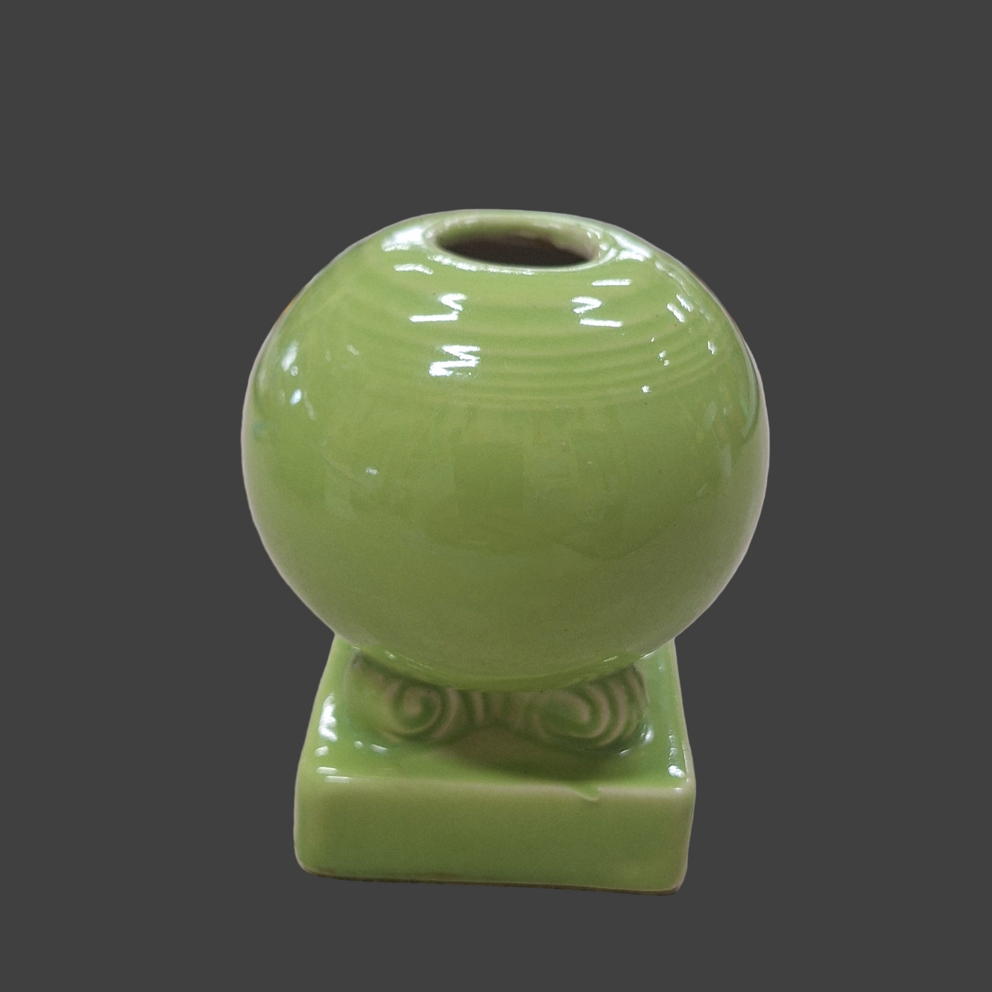 Fiesta Chartreuse bulb candle holder Height 3 5/8 in