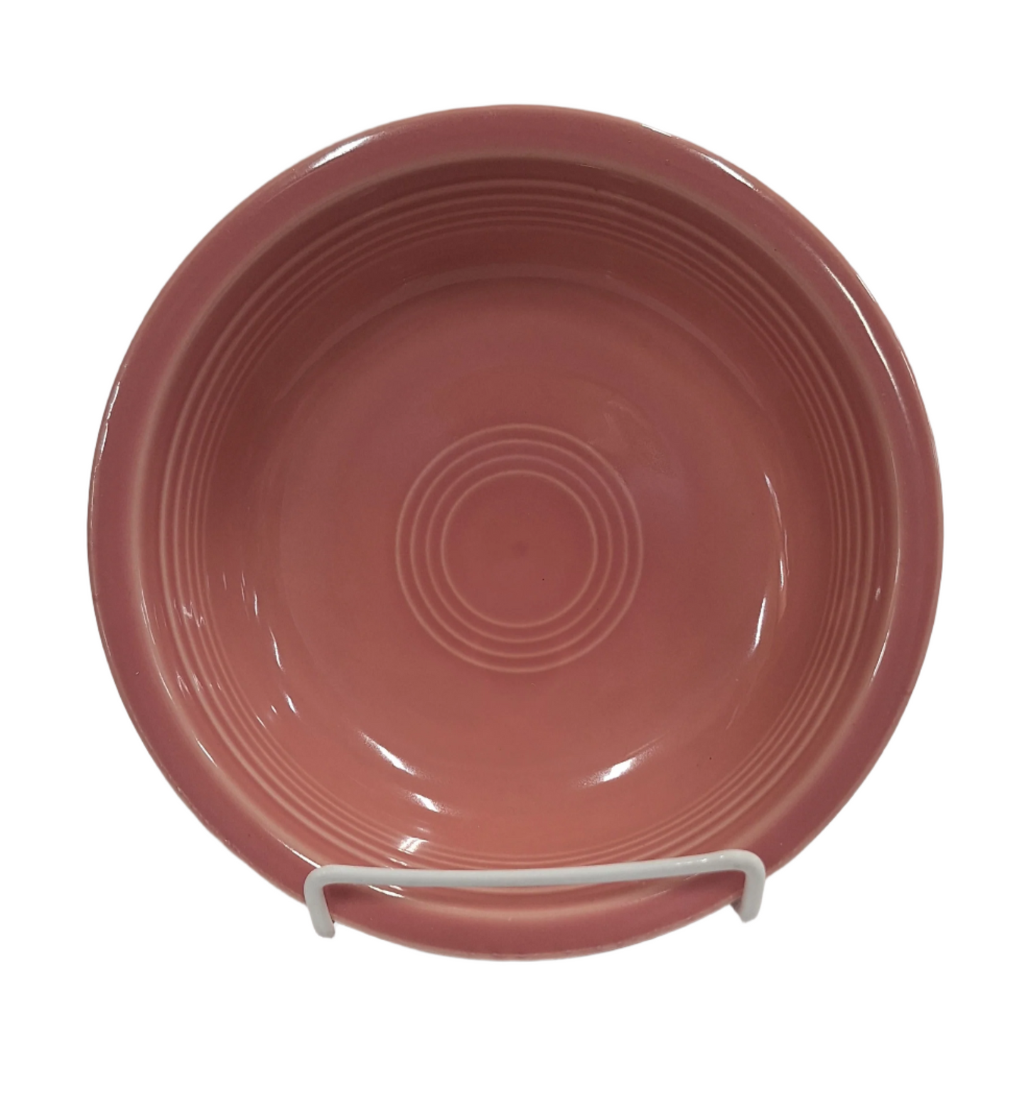 Fiesta Rose Classic Rim 6 7/8 inch Medium bowl Height 1 7/8 inch holds 19 oz