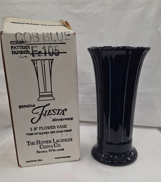 Fiesta Cobalt Blue 8 inch Vase