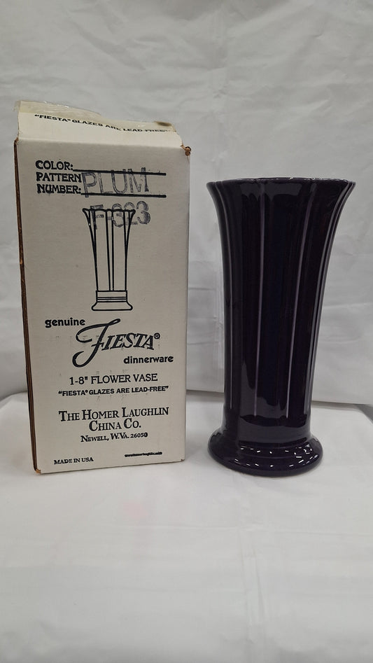 Fiesta Plum 8 inch Vase