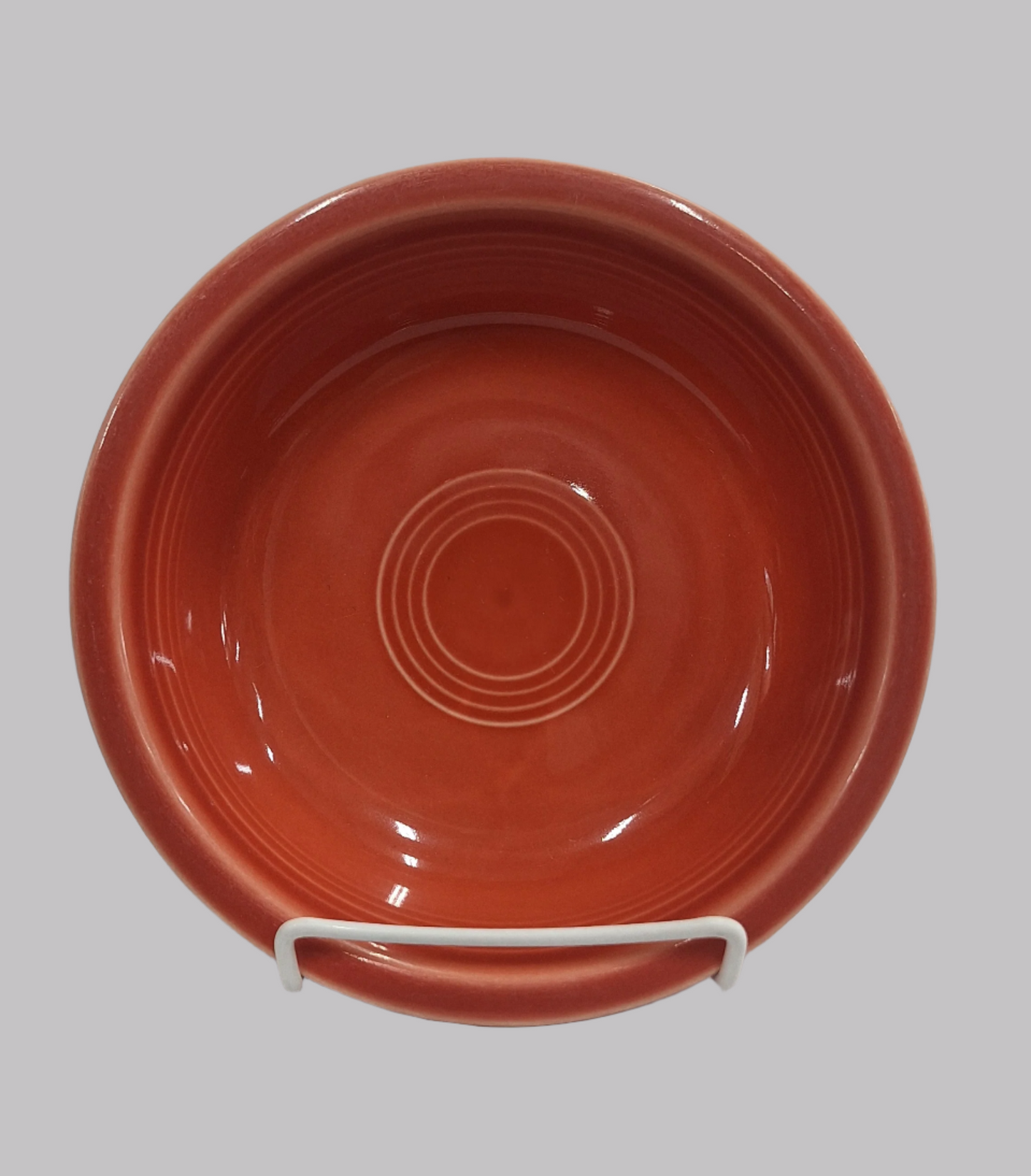 Fiesta Persimmon Classic Rim 6 7/8 inch Medium bowl Height 1 7/8 inch holds 19 oz