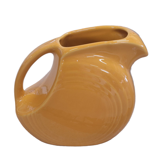 Fiesta Marigold Small Disk Pitcher Holds 28 oz