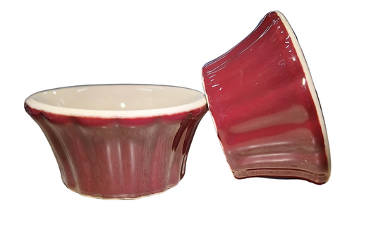 Hall 830 Maroon Flared Ramekin