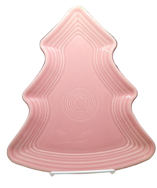 Fiesta Peony Christmas Tree shaped plate