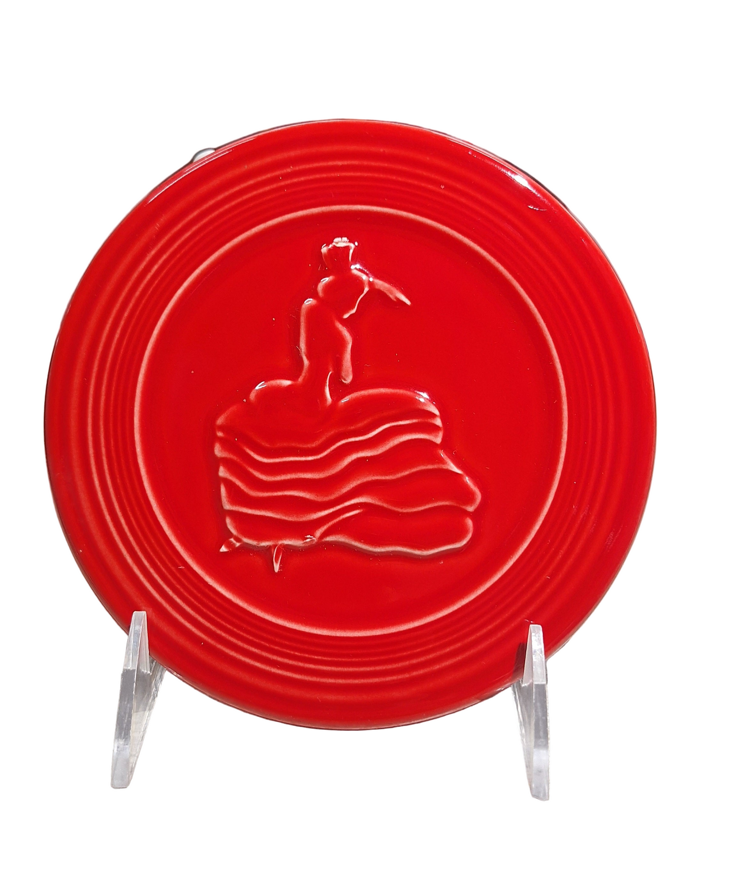 Fiesta Scarlet 6 in Dancing Lady Trivet