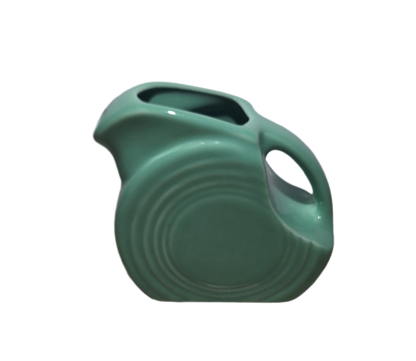 Fiesta Seamist Mini Disk Pitcher Holds 5 oz
