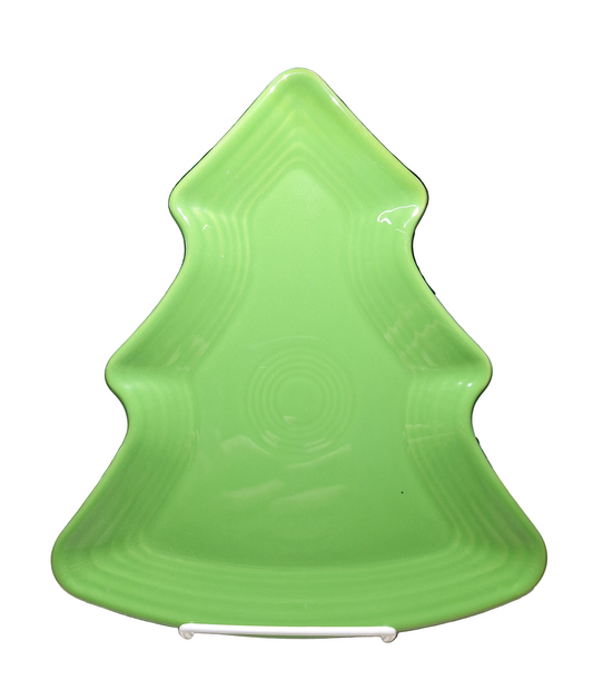 Fiesta Shamrock Christmas Tree shaped plate