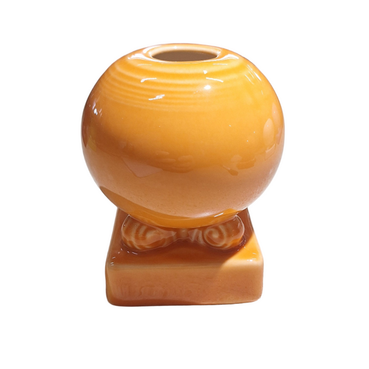Fiesta Tangerine bulb candle holder Height 3 5/8 in