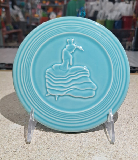 Fiesta Turquoise 6 in Dancing Lady Trivet