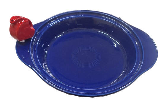 Nora Fleming Deep Dish Pie Plate w/handles