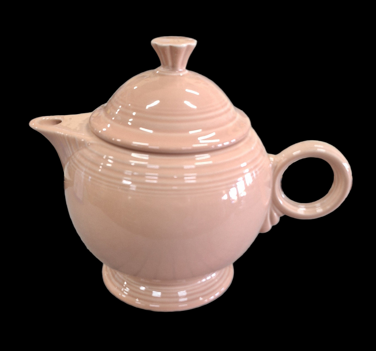 Fiesta Apricot Large Covered Teapot Holds 44 oz
