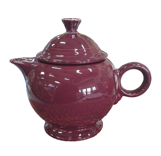 Fiesta Claret Large Covered Teapot Holds 44 oz