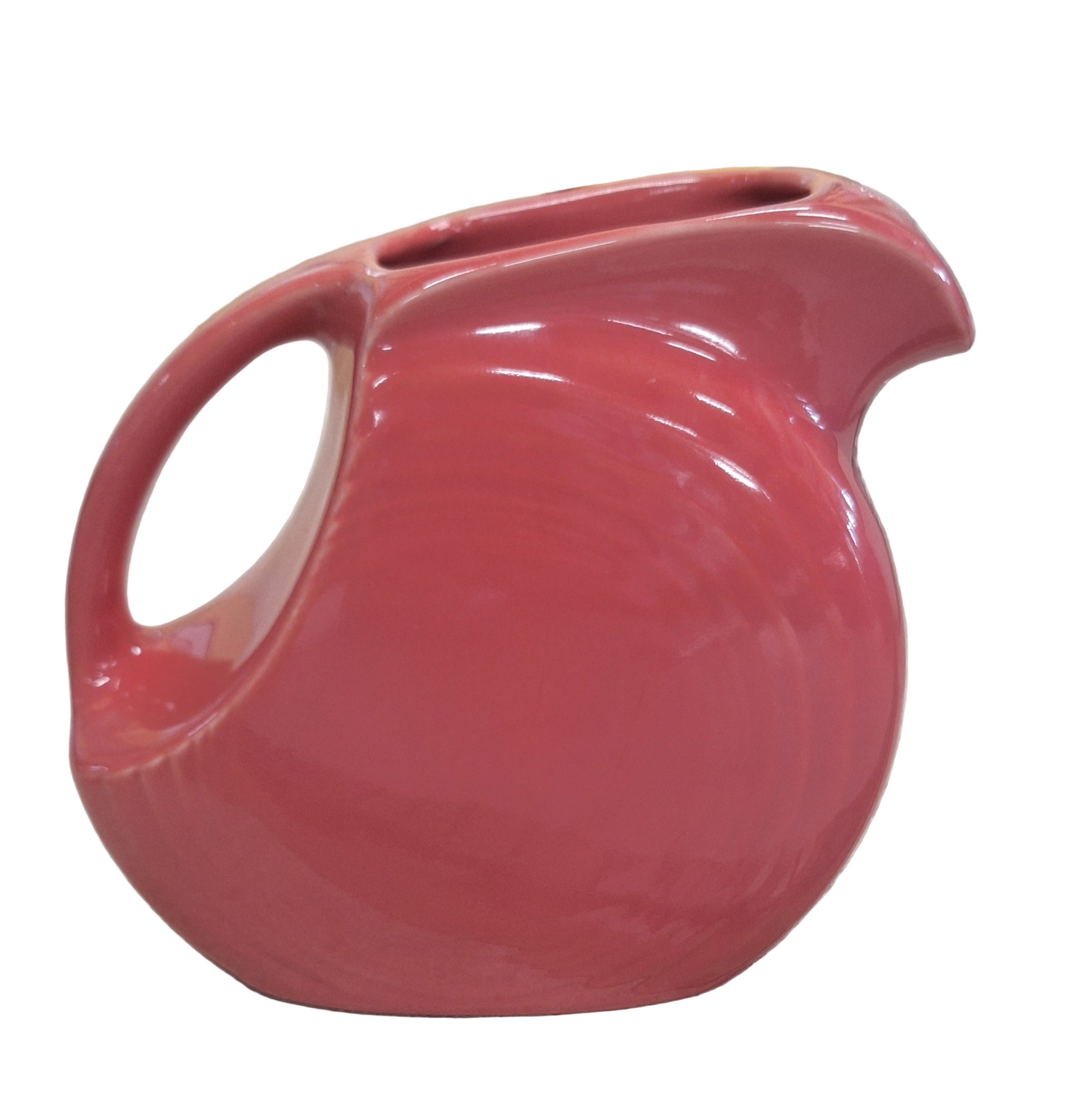 Fiesta Flamingo Small Disk Pitcher Holds 28 oz