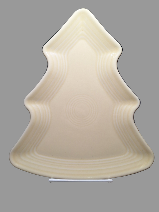 Fiesta Ivory Christmas Tree shaped plate
