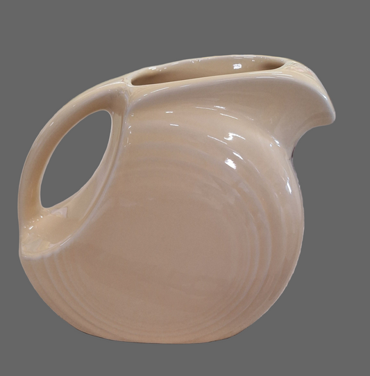 Fiesta Ivory Small Disk Pitcher Holds 28 oz