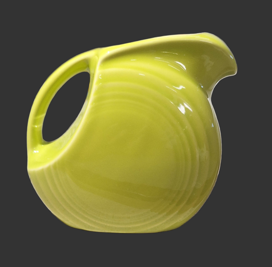 Fiesta Lemongrass Small Disk Pitcher Holds 28 oz