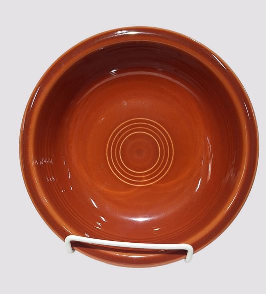 Fiesta Paprika Classic Rim 6 7/8 inch Medium bowl Height 1 7/8 inch holds 19 oz
