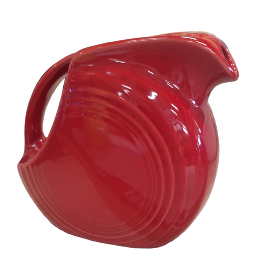 Fiesta Scarlet Small Disk Pitcher Holds 28 oz