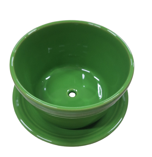 Fiesta Shamrock Flowerpot with saucer 2-piece set