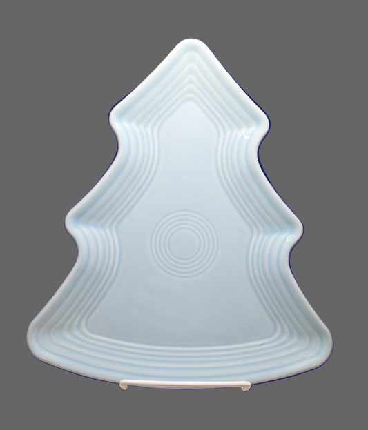 Fiesta Sky Christmas Tree shaped plate